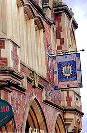 Coat fo Arms shield on exterior of Town Hall